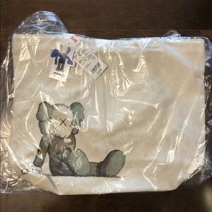 Brand New Kaws and Uniqlo Collaboration Tote Bag